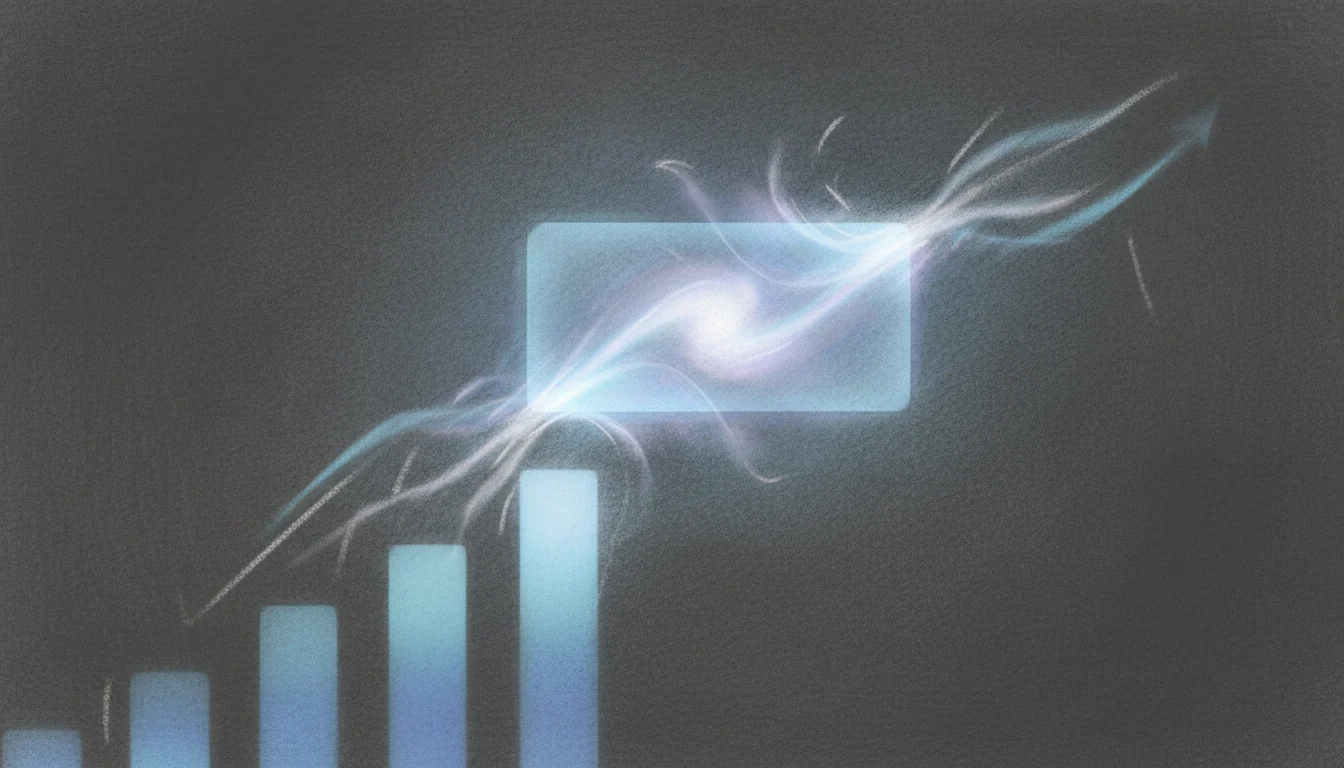 Abstract ranking bars suggesting YouTube title click performance